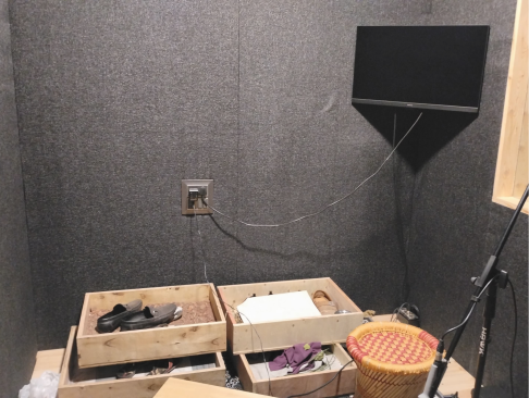 Foley room equipment detail